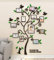 Albero Adesivo da Parete - Fai da te 3D Adesivi Murali Alberi e Famiglia Cornice Per Foto Wall Stickers Con Arts Decorazioni per Camera da Letto Soggiorno Ufficio (M: 160 * 132cm,Verde)