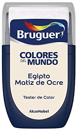 Bruguer Tester Colores del Mundo Pintura para paredes monocapa Egipto matiz de Ocre, 30 Mililitros