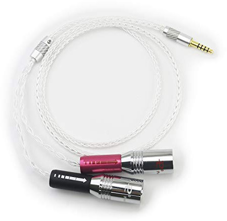 HansnBy Câble adaptateur audio symétrique 4,4 mm vers 2 XLR mâles Dual XLR mâle compatible avec lecteur audio numérique Sony WM1A/1Z, PHA-2A 1 m