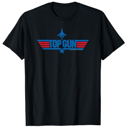Top-Gun-Logo mit Jet T-Shirt