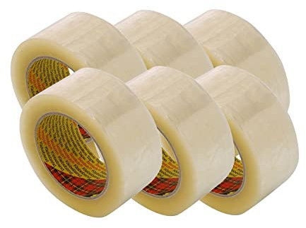 Longueur 100m, largeur 48mm – Lot de 6 rouleaux adhésif Polypro 3M 371 transparent
