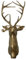 K¨¹nstliche Hirschkopf Wanddeko, Modern Hirschgeweih Wandskulptur, Harz Tierkopf Statue, Deko-B¨¹ste mit Geweih Wand Ornamente Heim Deko