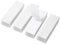 IRYNA 20Pcs Double Sided Sticky Pads Heavy Duty White Hook and Loop Strip Tape Self Adhesive Sticky Back Fastening Tape for Walls Floor Plastics Glasses Metals(3x10cm)