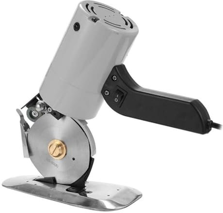 Geevorks Tagliatrice del tessuto panno portatile a basso rumore, Taglierina Elettrica Rotonda Spessore Massimo di Taglio 30 mm Per il Taglio di Tessuto/Pelle/Gomma/Moquette/Cartone