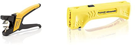 Jokari FKZ Automatic Stripper (Flat Wires) & 30900 Allrounder Wire Stripper (4-15mm), one Size