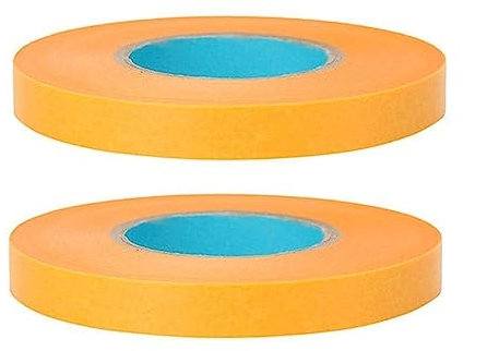 Kreppband Malerband 25mm 50mm X 50m 100mm Abdeckband Maler,2 Stück,Malerkrepp 30mm 20mm X 50m Breit Goldband,Weiß Abdeckfolie Klebeband Maler Rollen Für Malerarbeiten ( Color : Yellow , Size : 1cm x 5