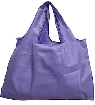 Einkaufstasche Faltbar 1Stücke Wiederverwendbare Einkaufstaschen,Tägliche Shopping Bag Umweltfreundliche Einkauf-tasche,Faltbare Tote Bag Einkaufstüten Tragbare Langlebig Waschmaschinenfest Violett