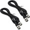 urcianow BNC Macho a Macho 1 M RG59 Cable Coaxial RF SDI Cable 75 Ohmios baja pérdida BNC Macho Alargador Cable Coaxial BNC Para Sistema CCTV Cámara de Videovigilancia
