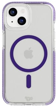 Tech21 Evo Crystal with MagSafe Phone Case for iPhone 15, Amethyst