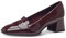Tamaris Damen Pumps Blockabsatz bequem; Merlot, EU 38