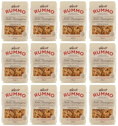 12er-Pack Rummo Pasta Fusillotti N°155,Italienische Nudeln aus Hartweizengrieß,Italienische Pasta 500g