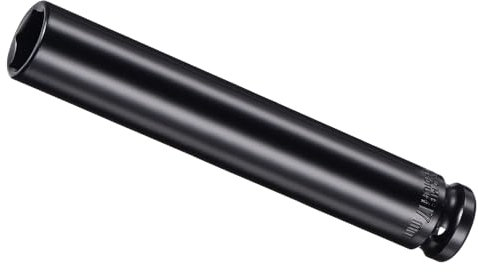 CoCud Douille à Choc Profonde, 1/2 Drive 17mm, Acier CR-V, Conception à Coins Arrondis, 6 Points - (Applications : pour l'Installation de Vis)
