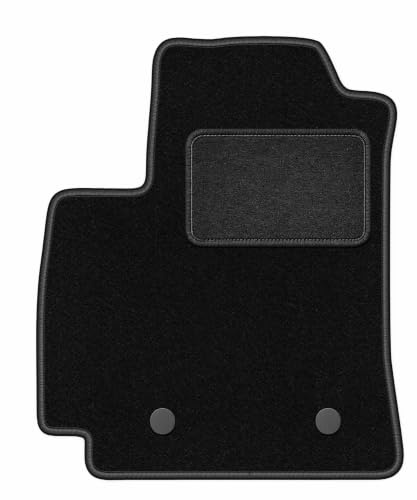 Velours-Fahrermatte passend für Renault Arkana 2021-, Schwarz, LUX | passend für Crossover; Velours-Teppich (Polypropylen), ca. 6,5 mm; rutschfest, vormontierte Befestigungen (Typ RN)
