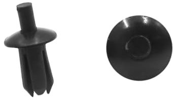A ABSOPRO Clip Rivetti in Plastica da 5mm per paraurti e parafanghi per BMW E46, Nero (Set di 10)