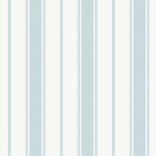 Galerie Smart Stripes 3 Light Blue/White Heritage Stripe Wallpaper Roll