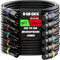 BGBGKK XLR Cables 6 ft 6 Pack, Professional XLR Microphone Cable Male to Female, Gold-Plated 3-pin XLR Speaker Cable Balanced Mic Cable, Colorful