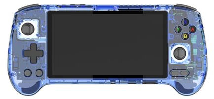 Kisss RG556 Retro Consola de Juegos de Mano sin Videojuegos, 5.48 Pulgadas Retro Arcade Machine Video Gaming System Android Retro Consola de Juegos de Mano Regalo de cumpleaños (8+128G/Azul)