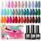COSCELIA UV Nail Polish Set Smalto Semipermanente, 20 Colori Gel Chiodo Nail Polish Gel Smalto Starter Set per Unghie Regalo per Studio di Manicure Fai da Te