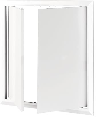 AIROPE Visitür 400 x 400 mm aus ABS-Kunststoff, Türen mit doppelter Öffnung, Zugangspläne für Wasserzähler, Decke, Badewanne, Sicherungskästen, verdeckt Kabel