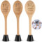 Utensili da cucina in legno personalizzati 3Pcs Cucchiaio da cucina, premi Cucchiai laser in legno inciso, Chili Cook Off legno per vetrina Party