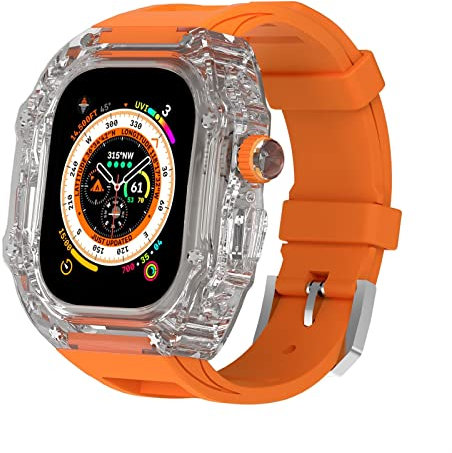 HXFFXHF per Apple Watch Band Ultra 49mm Case MOD Kit (Colore: K, Dimensioni: 44/45mm)