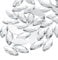Sourcing Map 30 Pcs White Acrylic Round Rhinestones, 20x9mm, Flat Back, Crystal, Bulk Gems for Crafting, Bedazzling, Clothes, Nails