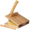 Flour Tortilla Press 10 Inch, Rotatable Bamboo Prensa Para Tortillas, Easy to Clean Chapati Maker with Rolling Pin & Parchment Paper for Kitchen