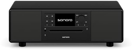 sonoro Prestige Kompaktanlage mit CD Player (UKW, DAB Plus, Spotify, Deezer) Matt Schwarz