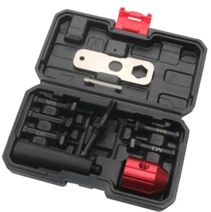 FashionCha Cabezal versátil para remachadora eléctrica, piezas compatibles con taladros y proyectos diversos, M3 M10