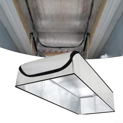 Dachbodentreppe Dämmung Abdeckung 138x64x28cm Reines Aluminium Bubble Thermal Shield für Energieeinsparung und Zugluftschutz, Silber