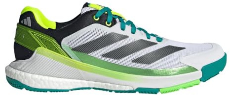 adidas Men's Crazyquick Boost Padel Sneaker, White, 4 UK