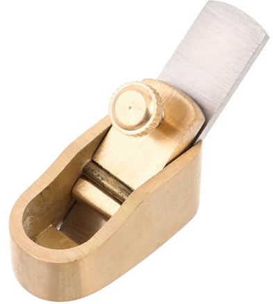 HYTROVE Violin Making Tools Hand Planer Brass Micro Woodworking Thumb Plane for Instrument Parts Precision Violin Finger Tool