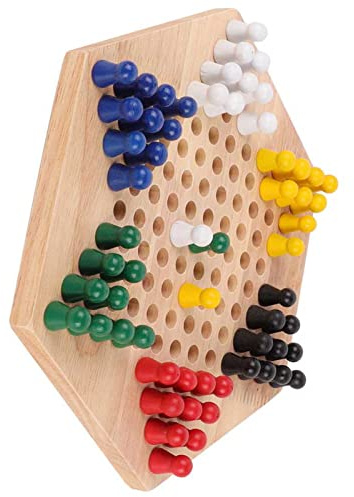 Generic Jeu de Dames Chinoises en Bois de Haute qualité, Fabrication Exquise, Développer L'intelligence pour L'enfance Heureuse des Enfants