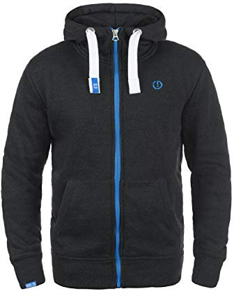 !Solid SDBenn High Neck Herren Zip-Hoodie Sweatjacke Kapuzenjacke Hoodie mit Kapuze Reißverschluss Kängurutasche Baumwollmischung Regular fit, Größe:S, Farbe:Dark Grey Melange (8999)