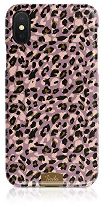 Tirita Phone Case Compatible with iPhone 5 / 5s / SE 2016 Hard Cover PRINTED GLITTER, NOT REAL GLITTER Animal Print Snake Skin Leopard Gold Glitter