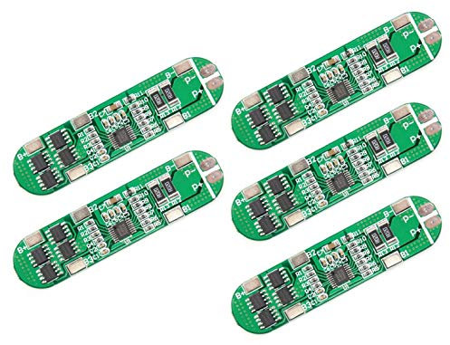 TECNOIOT 5pcs 4S 6A 16V Li-ion Lithium 18650 BMS PCM Battery Protection Board