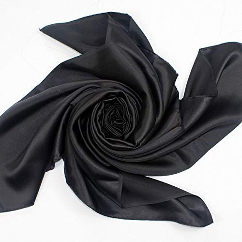 Egurs 100% Reine Seide Seidenkleid Damenkleid Seidenstoff Stoff Meterware 100x114cm schwarz