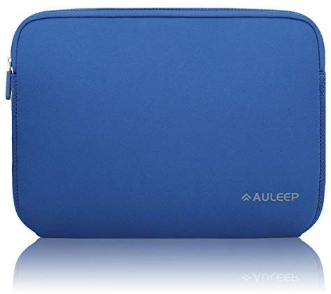 AULEEP Laptop Sleeves, 15-15.6 Inch Neoprene Notebook Computer Pocket Tablet Carrying sleeve/Water-Resistant compatible laptop sleeve for Acer/Asus/Dell/Lenovo/HP, Dark Blue