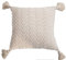 Matty-LZ Gestrickter Kissenbezug Kabelmuster Stricken, Purer Weicher Dekorativ Sofa Kissenbezug Kissenhülle Kissen Herbst für Sofa Schlafzimmer (Beige, 45 x 45 cm, mit Flexibel)