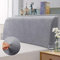 TAOCOCO Bett Kopfteil Bezug, Stretch Schonbezug, Staubdichte Schutzhülle für gepolsterte Schlafzimmer Kopfteil, Weicher Silberfuchs Pelz Stoff, Waschbar, All In One Design, Hellgrau 180-200 cm