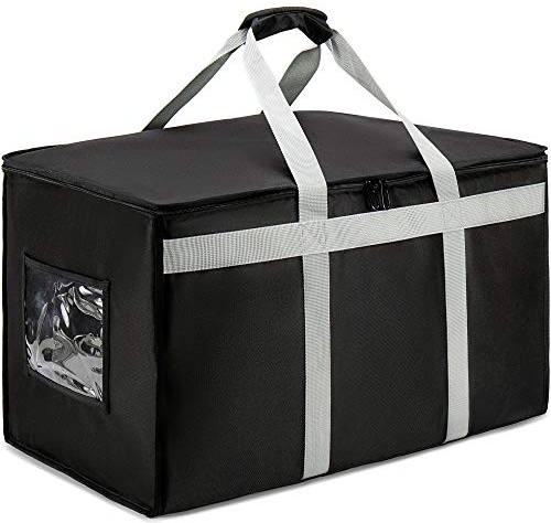 DERABY Insulated Delivery Bag Carrier XXXL 23x15x14 Commercial Grade