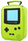 ONTESY Gameboy Lunchtasche aus Leder - Wiederverwendbare wasserdichte Thermotasche für Jungen, Mädchen, Kinder, Kleinkinder, Teenager - Mini-Kühltasche für Picknick, Schule, Kindertagesstätte (Grün)