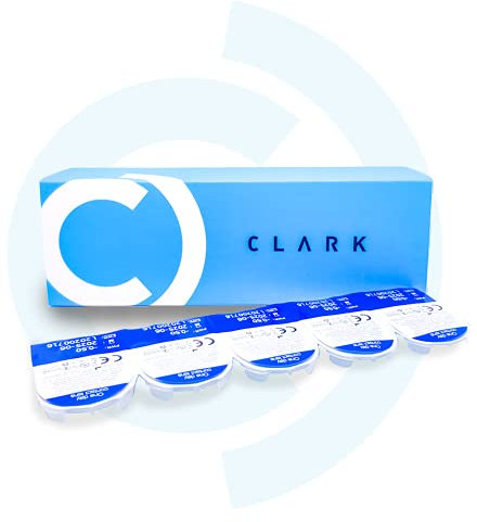 Clarklens - Lentillas Diarias Graduadas -2.25 Hidrogel Caja 30 Unidades 1 mes. Diámetro 14,3mm. Curva Base 8,6mm.