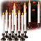 LED Kerzenlichter, 8 STÜCKE Dekorative Kerzen LED Flammenlose Kerze Blinkende LED Flammenlose Kerze mit Flackereffekt Warmweiß Immer an/Flackernde Dekoration für Halloween Weihnachten Ostern Hochzeit