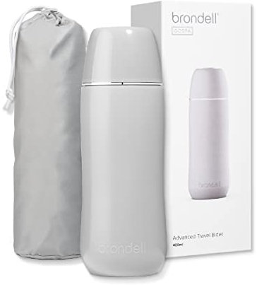 Brondell Bidet GoSpa Advanced Reise-Bidet mit Pop-Up-Düse, 400 ml, Grau