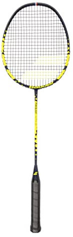 Babolat Power Light Badminton Schläger Allround Racket gelb besaitet + inklusive Tragetasche