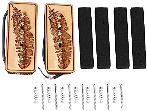 Micros, micro p90, micro guitare électrique micro chevalet micros cou plume bois SS, guitare électrique glarry