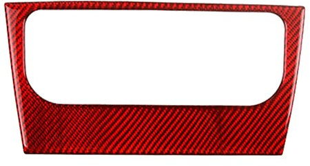 Duendhd Cadre de contrôle de climatisation en fibre de rouge pour Golf 6 MK6 2008-2012