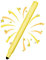 Metapen X1 Kids Stylus Pen for Touch Screens, 2-in-1 Retractable Tablet Pen, High Sensitive Flocking Tip, Universal Stylus for iPad/iPhone/Android/Samsung/Surface/Chromebook/Smart Board (Yellow)