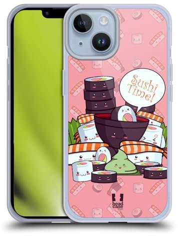 Head Case Designs Sushi Gruppe Sushi Time Soft Gel Handyhülle Hülle kompatibel mit Apple iPhone 14